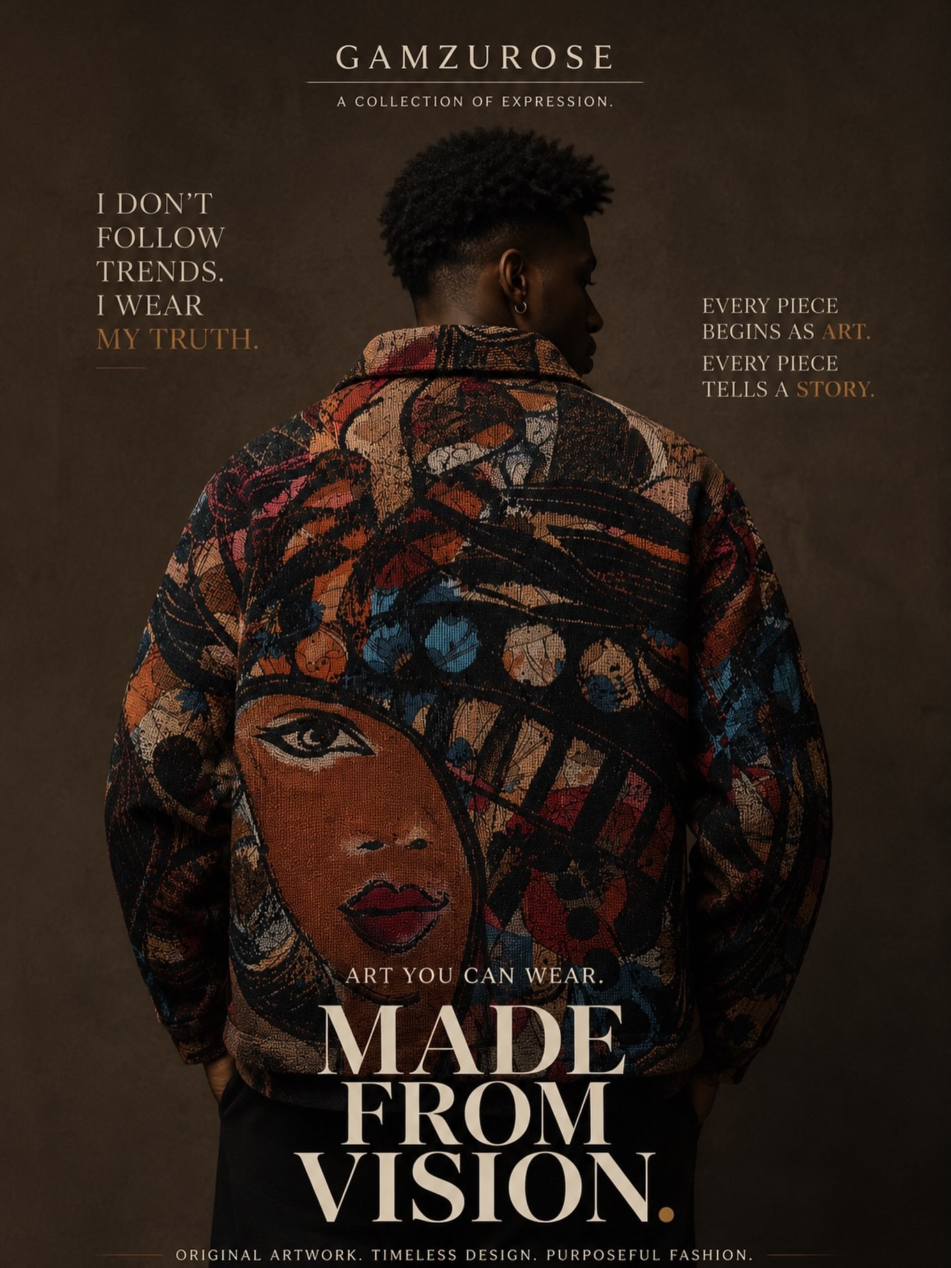 Medallion print shirt — portrait