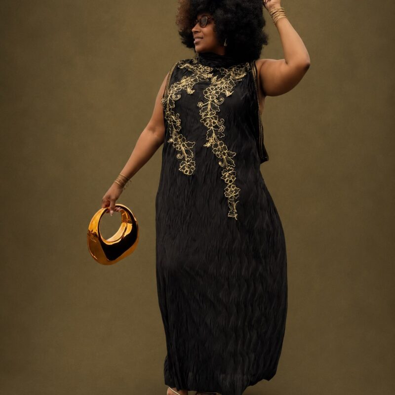 Gold Embroidered Gown