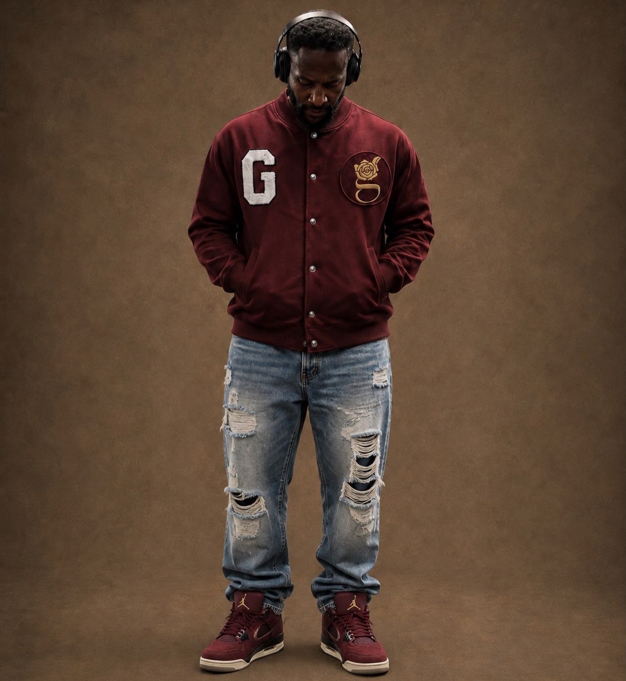 Burgundy, on the street